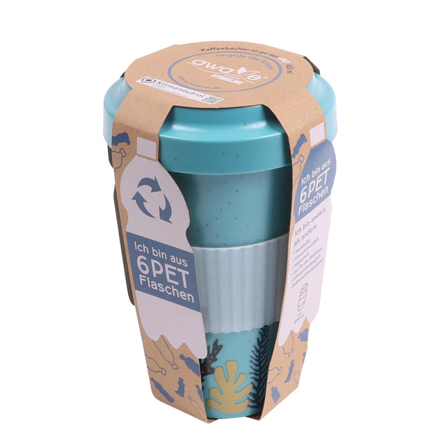 AWAVE® Kaffeebecher to-go aus rPET, 400 ml