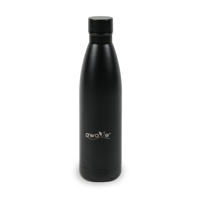 AWAVE® Thermo Trinkflaschen-Set, aus recyceltem Edelstahl, 500 ml, mit Accessoires