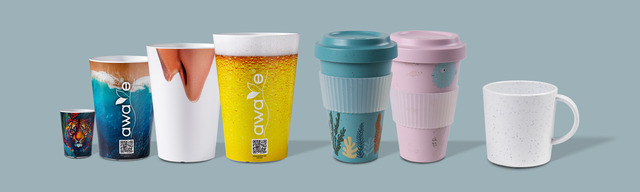 Becher aus rPET oder Bio PE